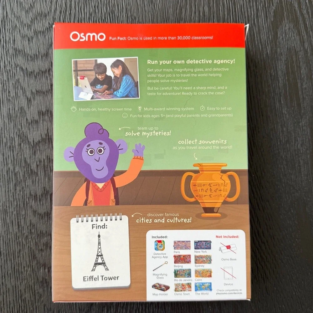 Osmo Detective Agency Game Maps & Magnifier NEW No Base Included Ages 5+‎